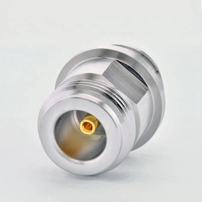 6 ГГц N гнездовая перегородка с коаксиальным концом, разъем печатной платы типа N