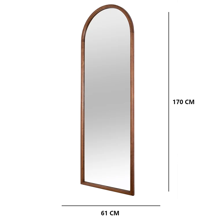 Natural Wooden Huge Tall Mirrors Wood Oversize Mirrors for Floor