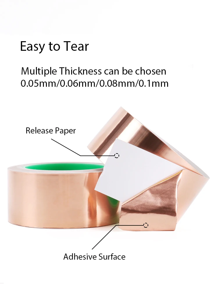 High Quality Top Selling 2 In Copper Foil Tape Cupper Foil Tape Stained Glass Copper Foil Tape