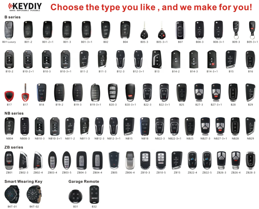 B11-2 Remote Key B11 B Series Car Key Remote for KD900 KD-X2 URG200 Key Programmer