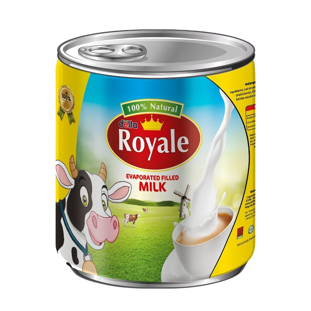 Evaporated Milk Canned 410g for tea and coffee and sweets good quality dairy products Delta Food Industries FZC for wholesale