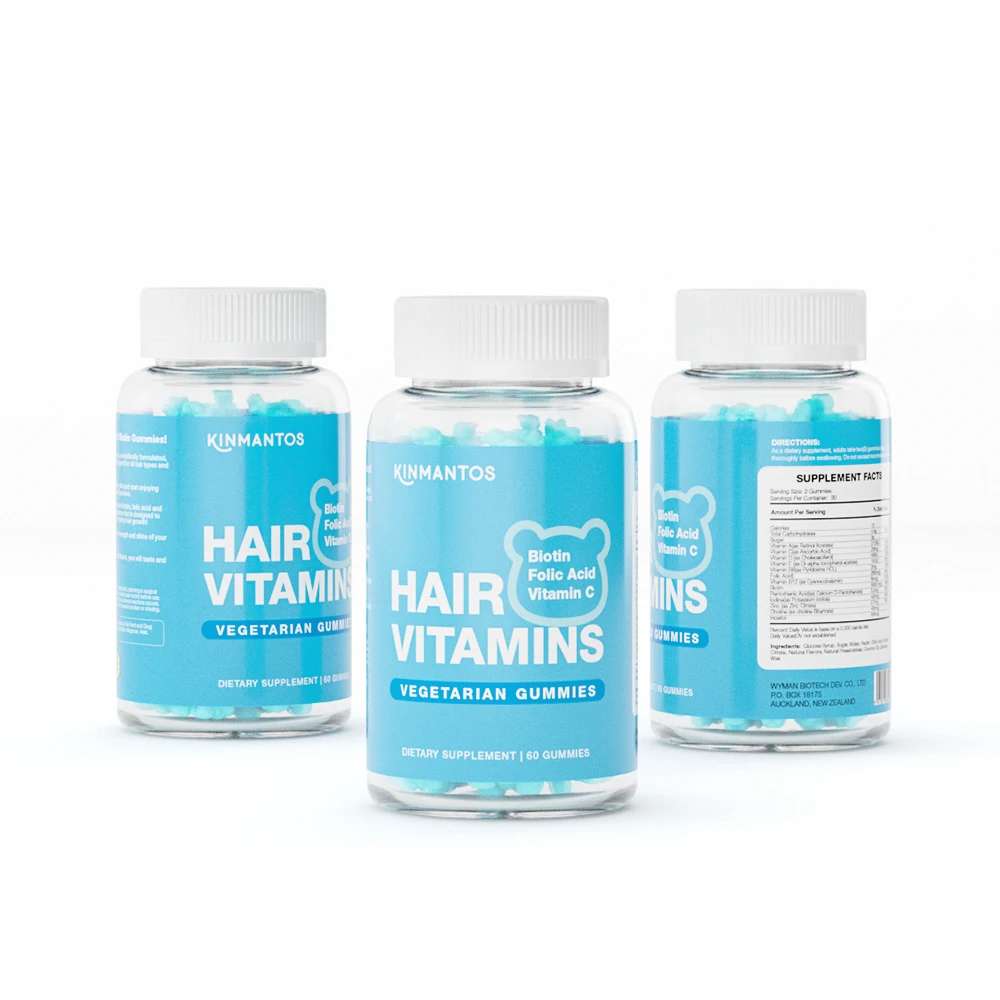 Promotes Hair Growth Biotin Gummy GMP Approved Health Bear Gummies