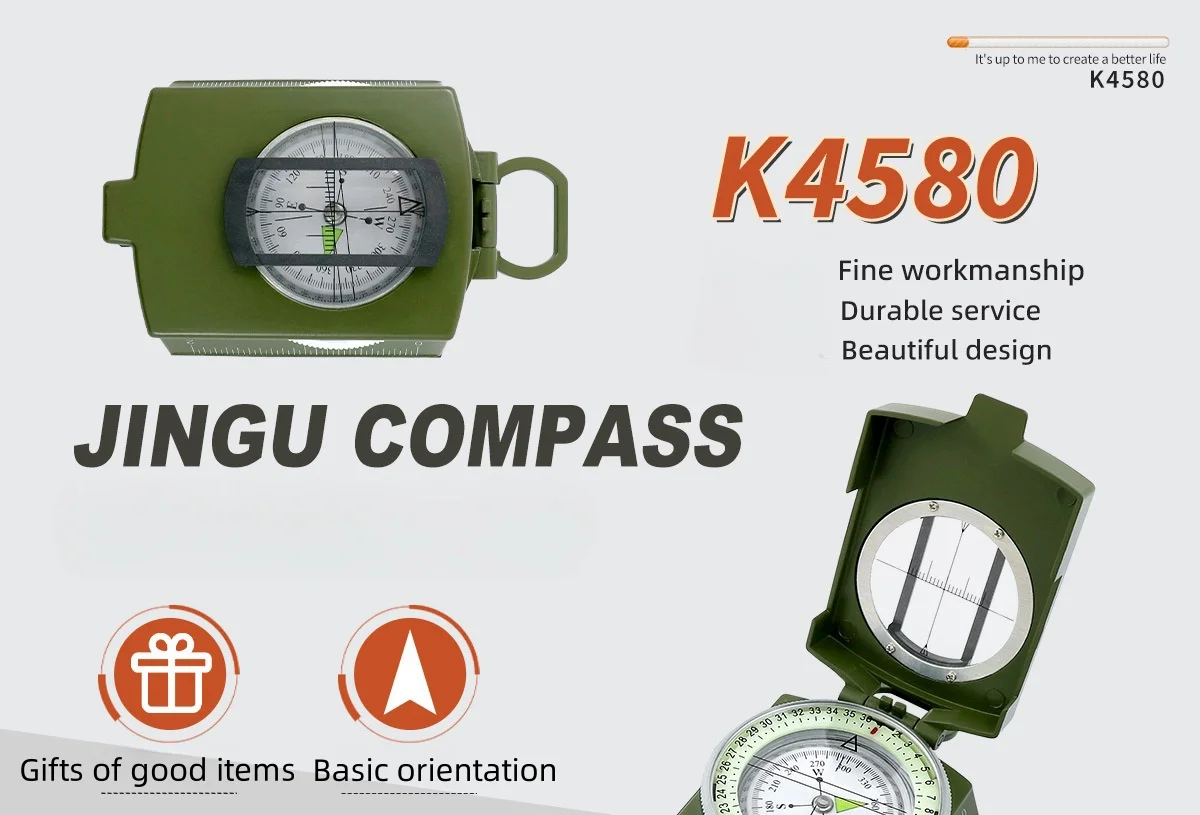 Compass American style outdoor multifunctional high-precision professional camping luminous compass