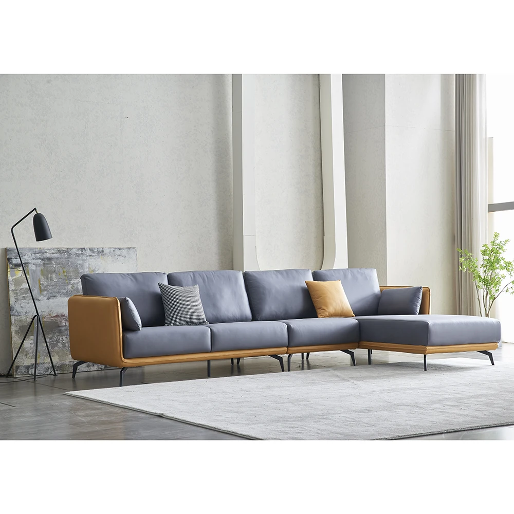 Жизненную силу кровать босс из 3 предметов мягкой секционный диван 4 сиденья угловой Реверсивный ориентации и шезлонг