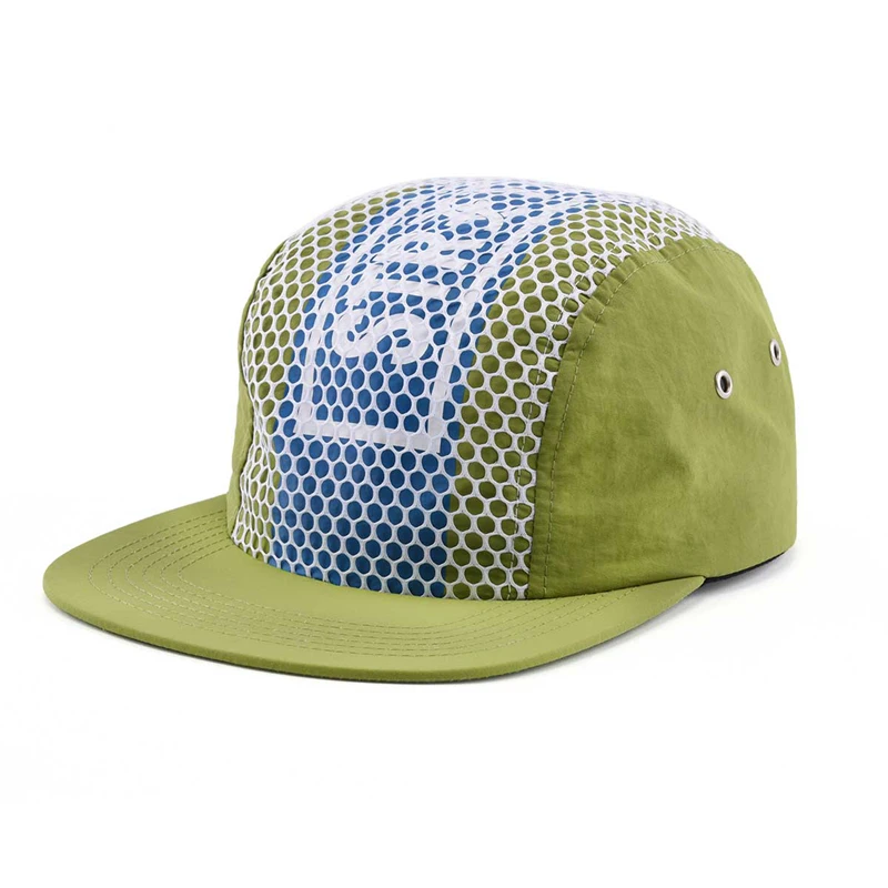 Wholesale Waterproof Outdoor Five Panel Sport Camper Cap Running 5 Panel Duckbill Hat Quick Dry Nylon Camp Cap