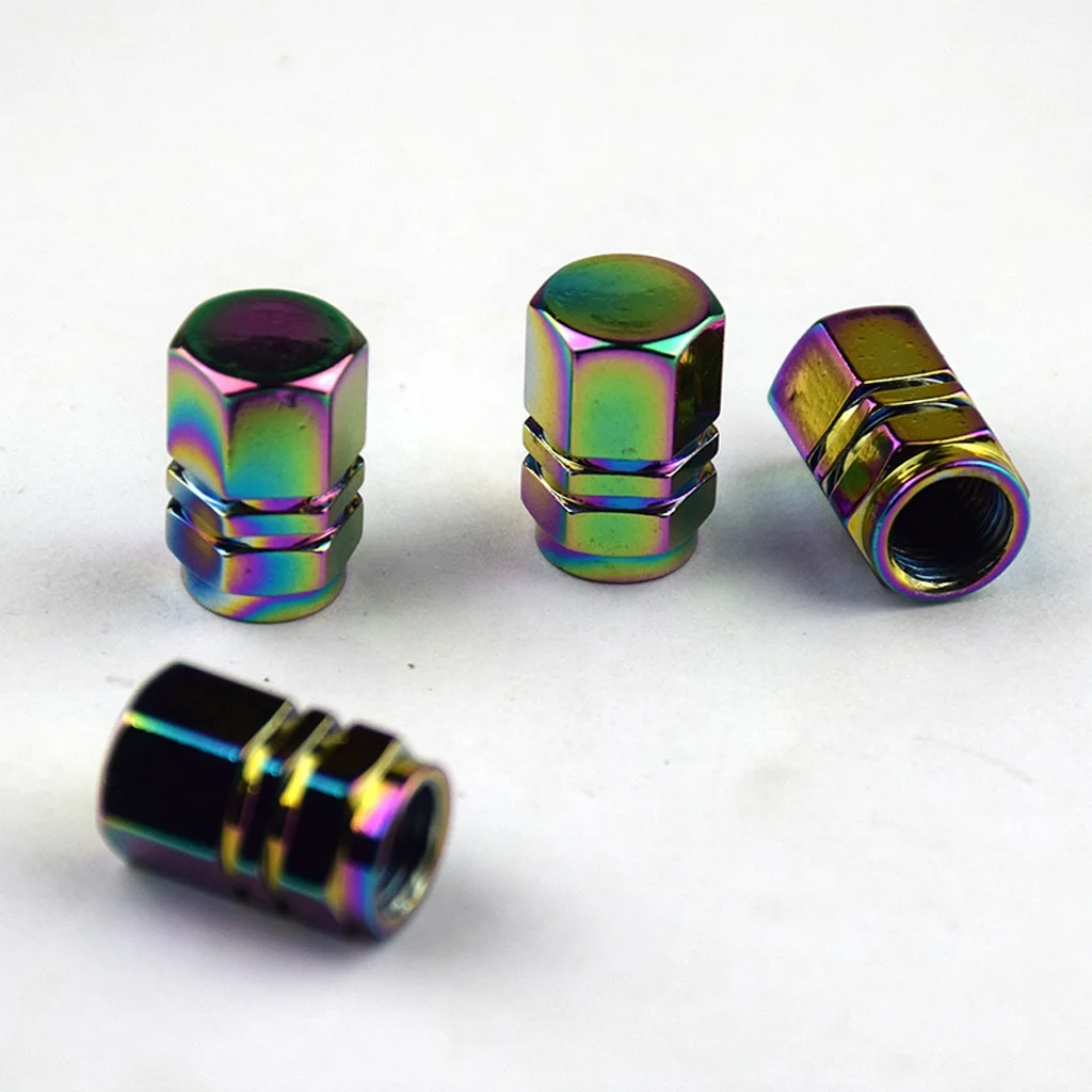 Vtogether V00005702 8pcs set Best seller aluminum Rainbow valve caps rainbow