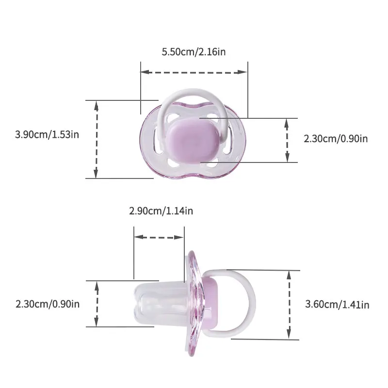 Top sales Chinese factory hot sales transparent dust-proof baby pacifier 0-6 month BPA Free PP silicone colorful Nipple baby
