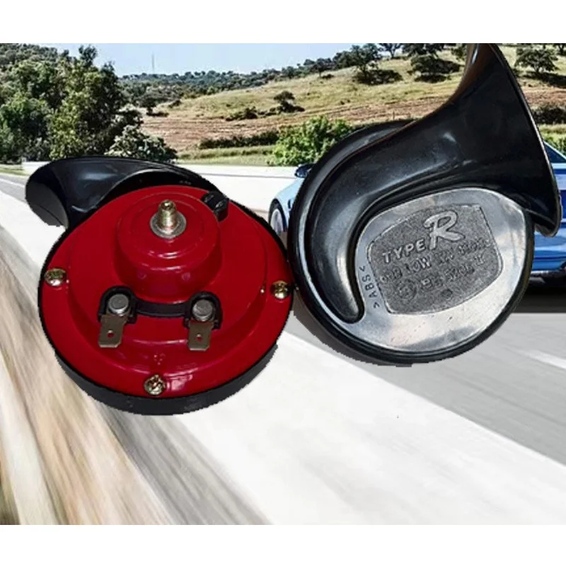 2pcs in set Motorcycle Car Snail Horn 12V Electric Air Horn Scooters Truck E-Bike Speakers Dual-tone Loud Signal Universal