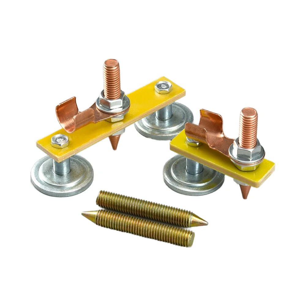 Strong Magnetic Ground Iron Artifact Steel Triangle Pattern Clamp Welding Magnet with Fixed Iron Ground Head for Welding Machine