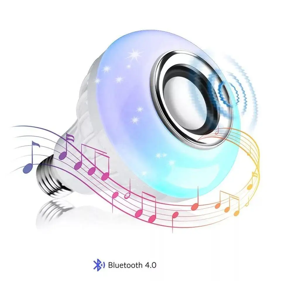 Лидер продаж беспроводная Rgb Интеллектуальная музыка Bluetooths светодиодная лампа динамик