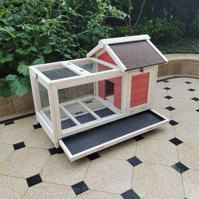 Wholesale Commercial Wooden Large Run Animal Cage with Nesting House pet cage with Metal Wire Industrial chicken coop