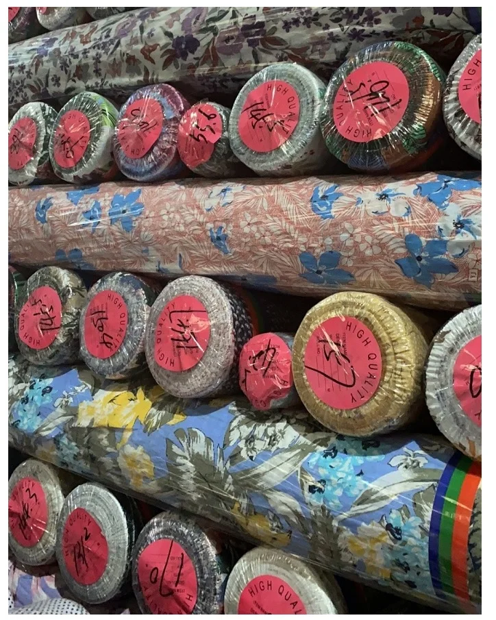 В наличии на складе: ткань из тенсела и хлопка с принтом, 57/58 дюймов