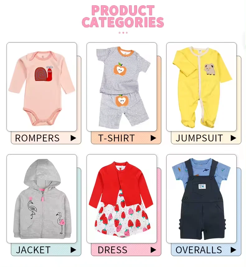 Factory Custom Summer Short Sleeve Knitted 100% Cotton Onesie Stock Solid Infant Newborn Rompers Baby Girl Clothes for Boys