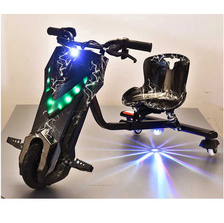 2023 wholesale 3 wheels electric mini trike motorcycle drift scooter drift kart trike For Kids And Adults scooter