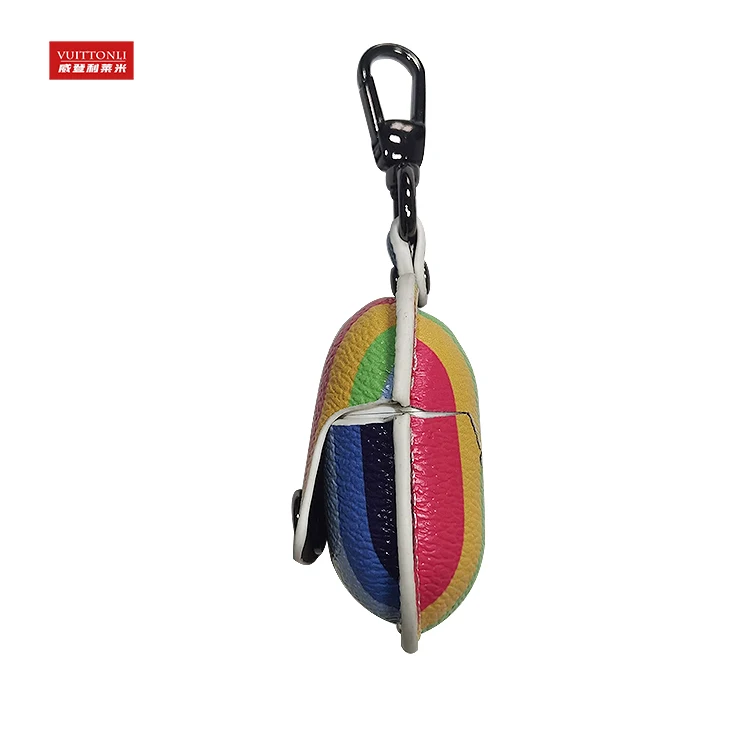 Wholesale Price Sale Color Stripe Leather Pro Case For Earpod Airpod 1 /2 /3 /Pro