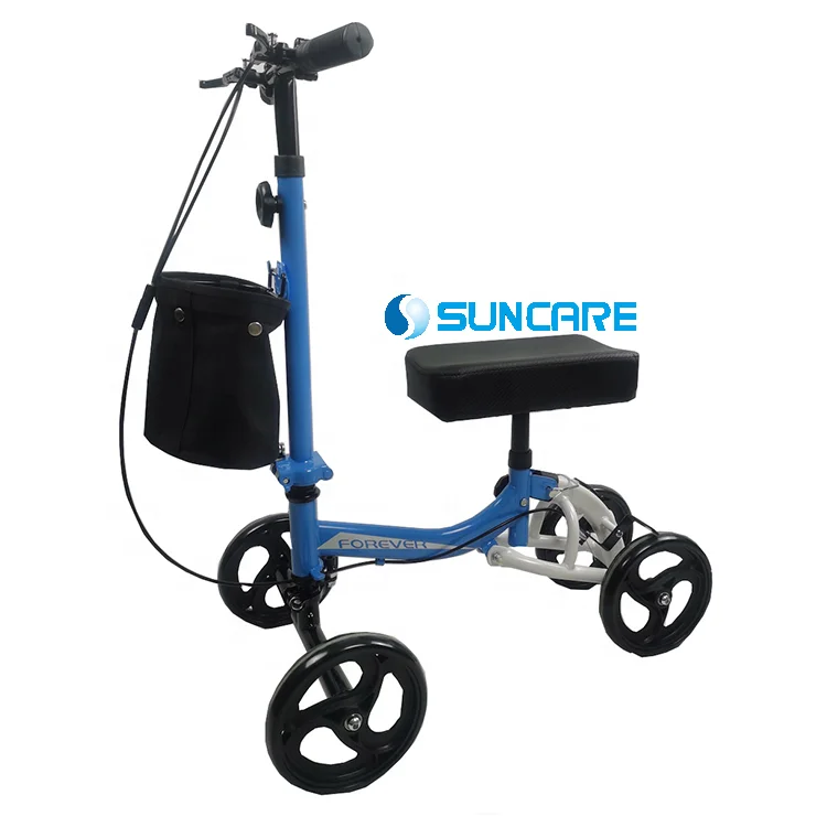 SUNCARE SC4095D Открытый регулируемый складной стальной коленный скутер для взрослых с
