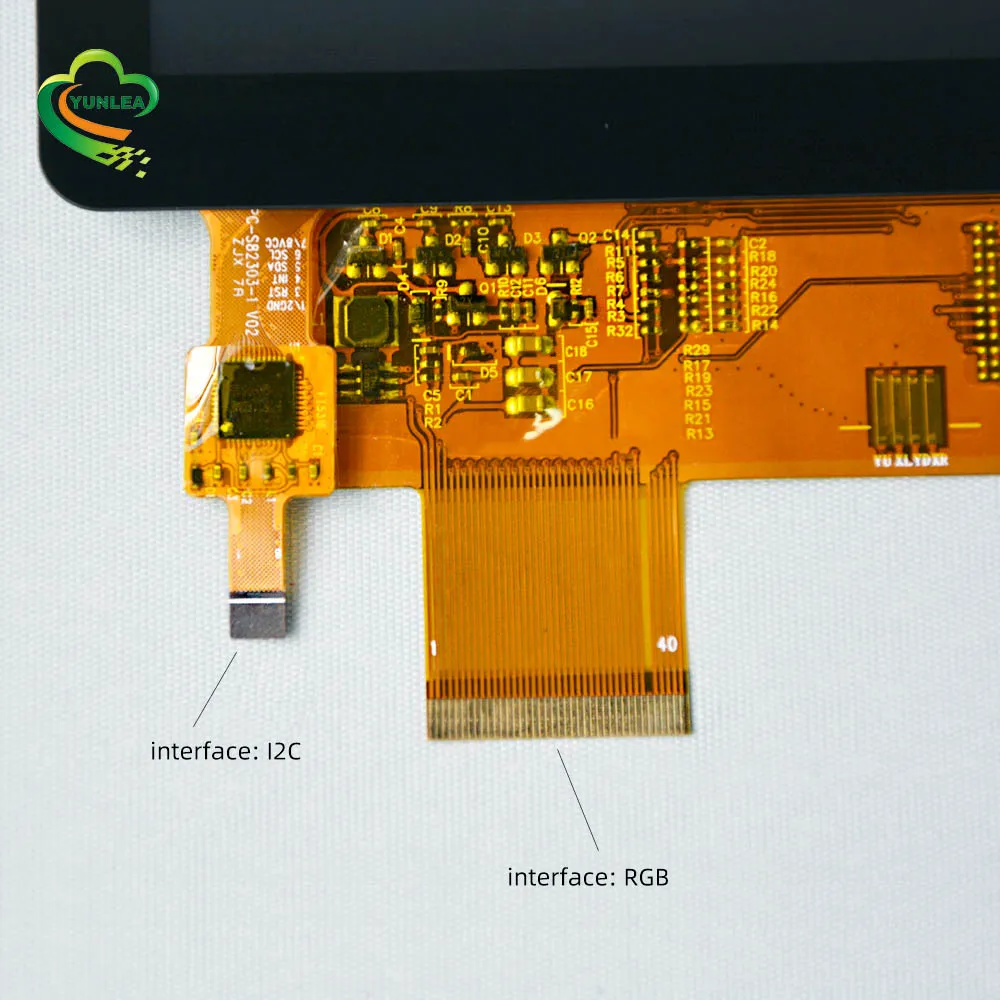 
5inch touch lcd touchscreen five points RGB interface lcd module with capacitive 5 inch touch screen 