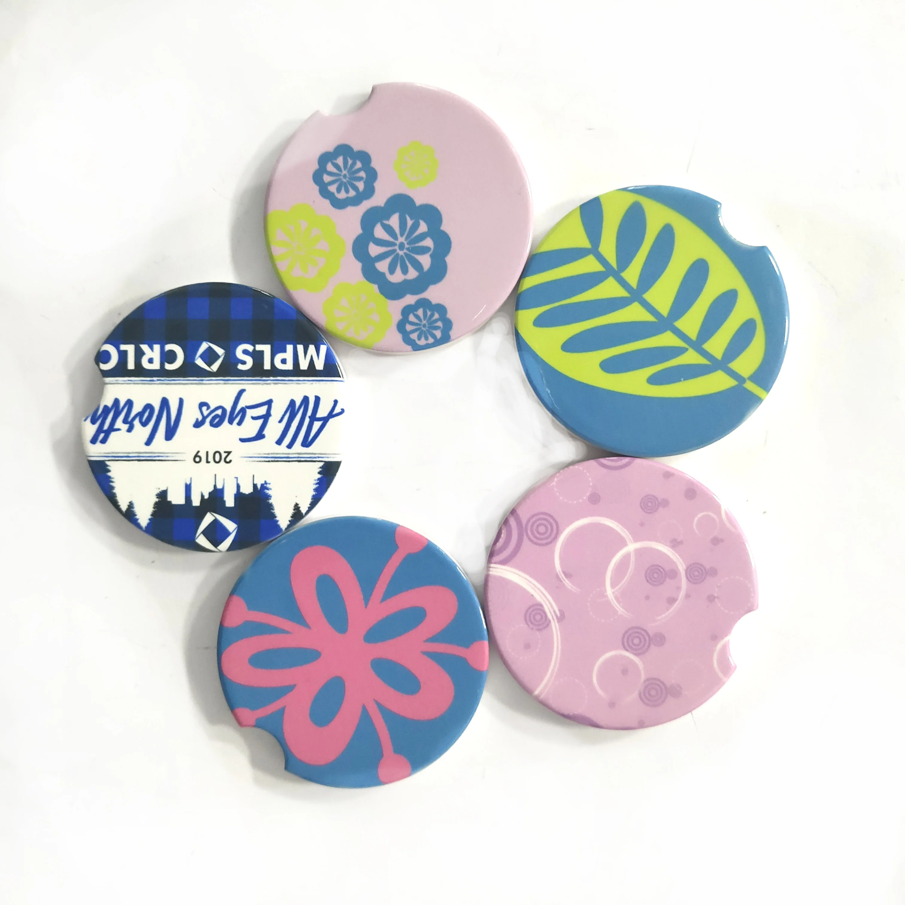 XS Ltd Factory Supply Discount Price Sublimation Wood Coaster Ceramic Coaster Custom Coasters For Drinks Absorbent Cork