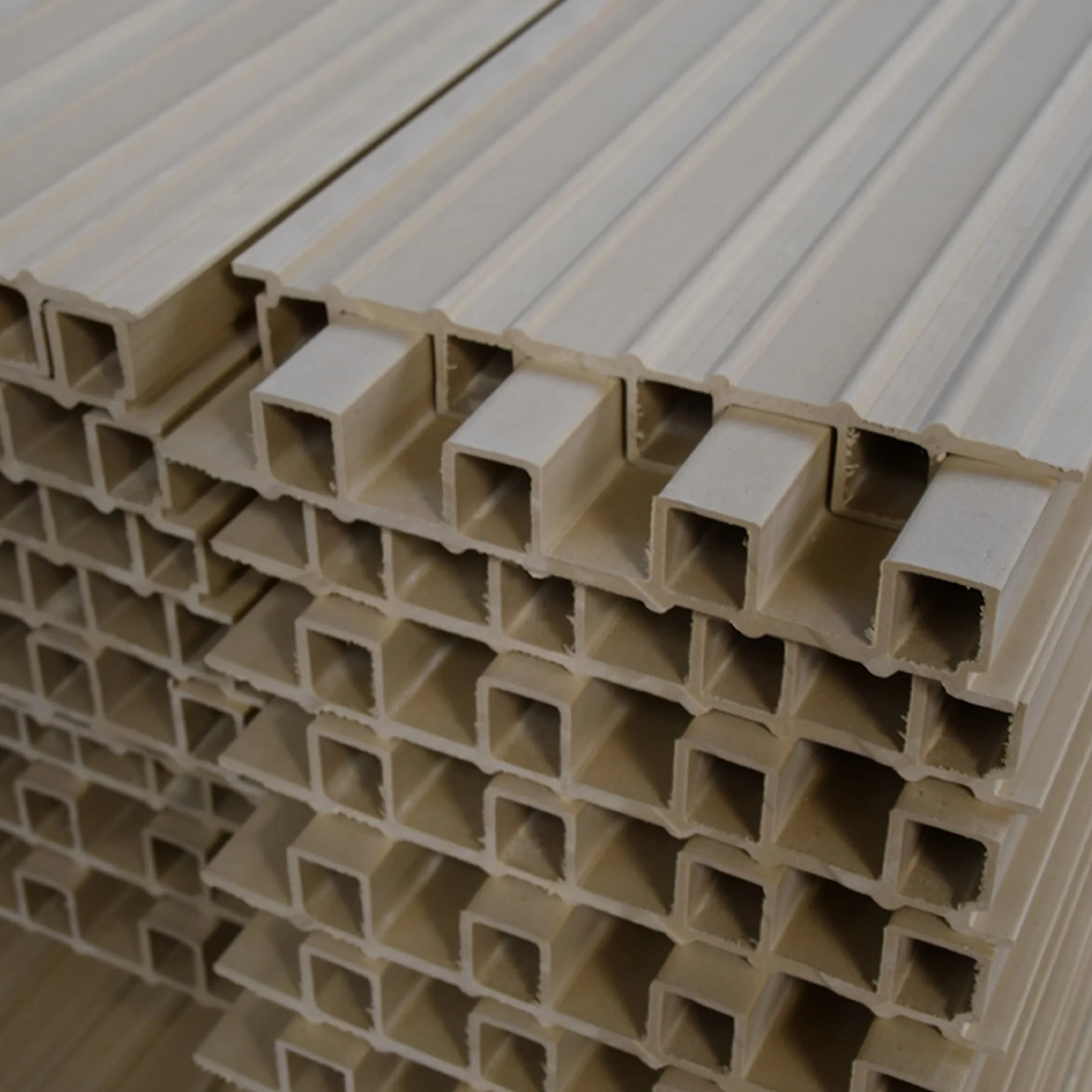 Factory Indoor Decor Wood Plastic Composite PVC Coating Cladding Fluted Wall Board WPC Interior Wall Panel