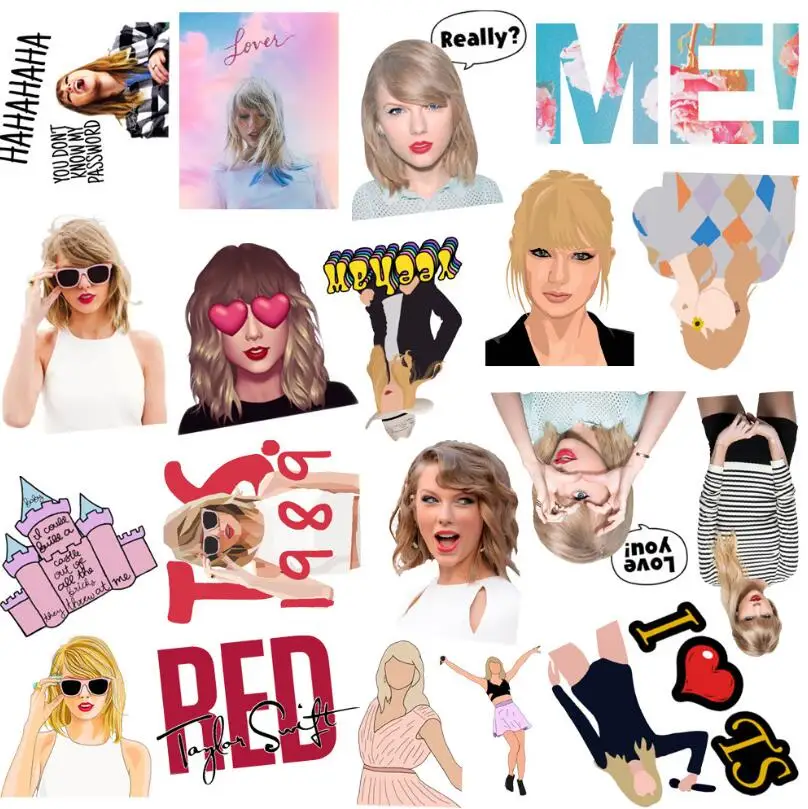 ZY0773C 50Pcs/Bag America sing Taylor Alison Swift sticker suitcase laptop phone cup refrigerator skateboard waterproof stickers