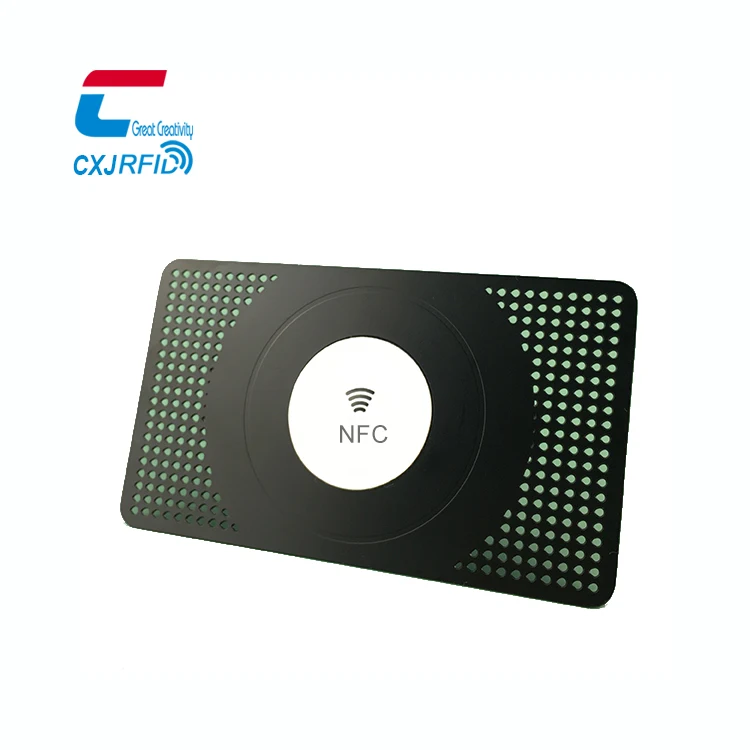  Металлическая визитная карточка Chuangxinjia Rfid Ntag 215 Digital