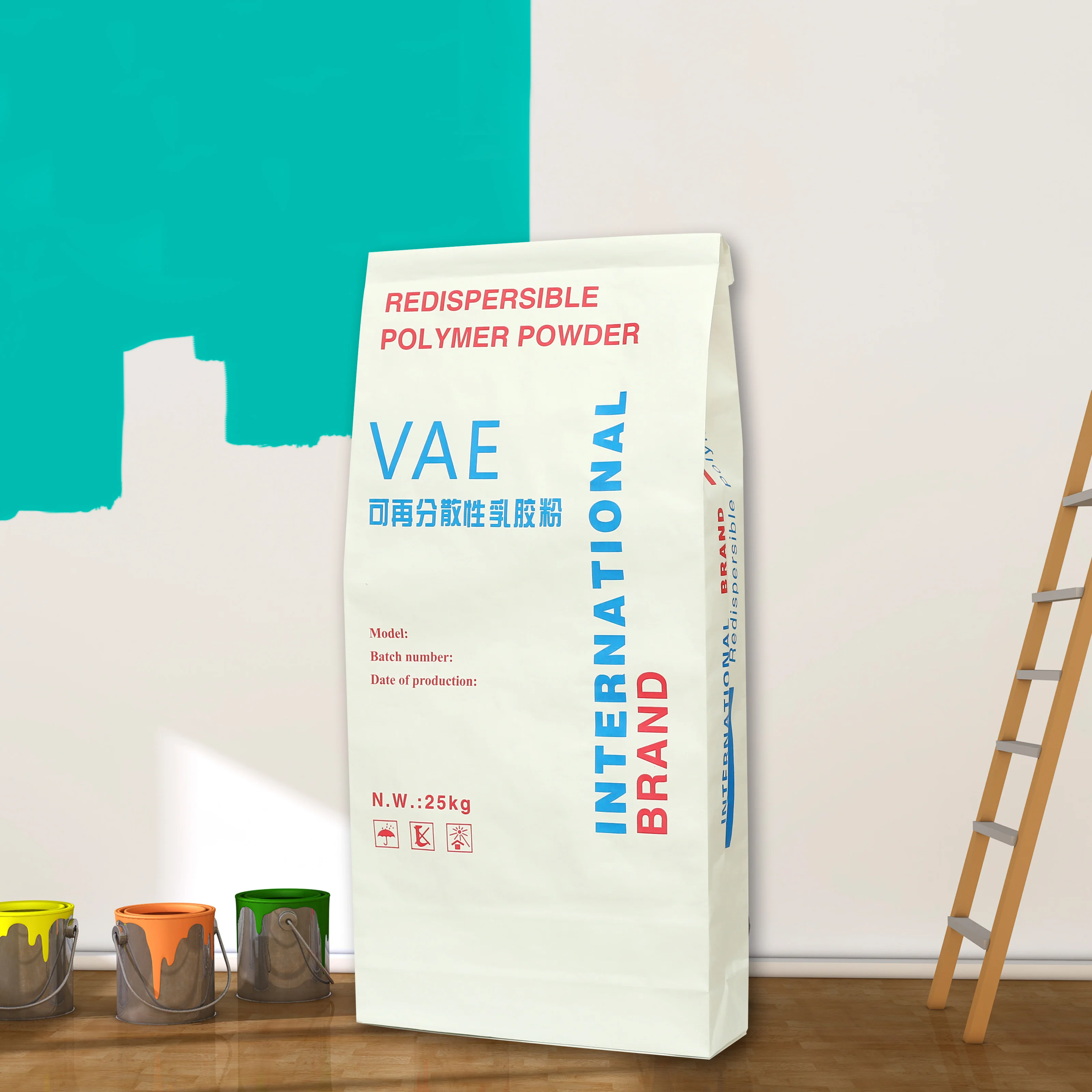 Ethylene Vinyl Acetate Rdp Powder Wall Putty Additives Excellent Flexibility Vae/Rdp Redispersible Emulsion Polymer Powder