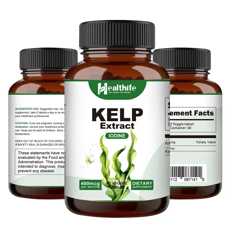 Laminaria Japonica Sea Kelp Extract Tablets 400mcg Lodine Capsules
