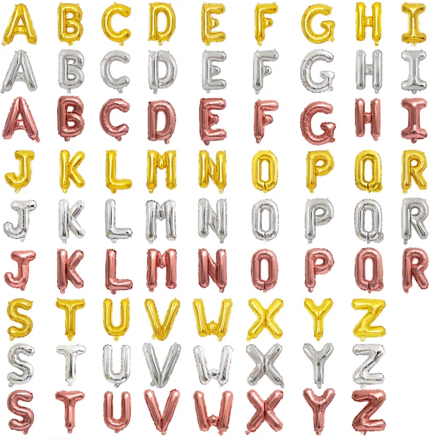 Воздушные шары из алюминиевой фольги для девочек и A-Z