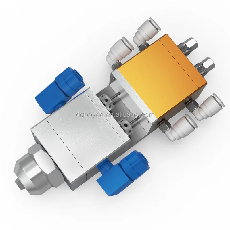 BY-36AB Double Cylinder Double Liquid Suction Type  AB Double Liquid Dispensing  Valve Epoxy Resin   Two-component Glue Valve