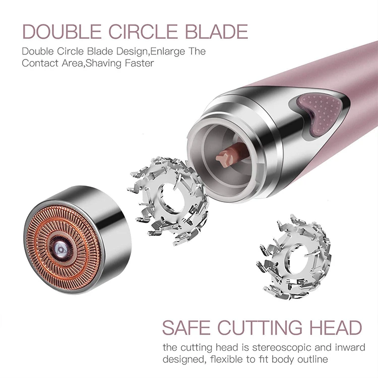 Электрический Портативный Женский мини-эпилятор для удаления волос на лице, теле, ногах