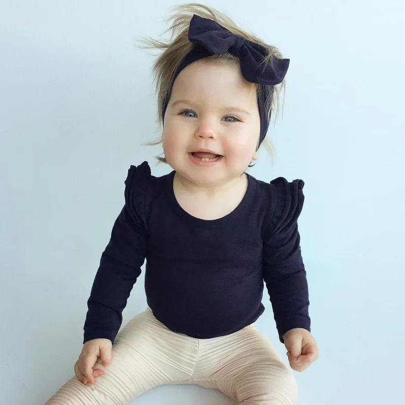 Ou Tong Free Shipping Products Clothes Flying Sleeve One Piece Baby Rompers Baby Toddler Rompers Baby Apparel