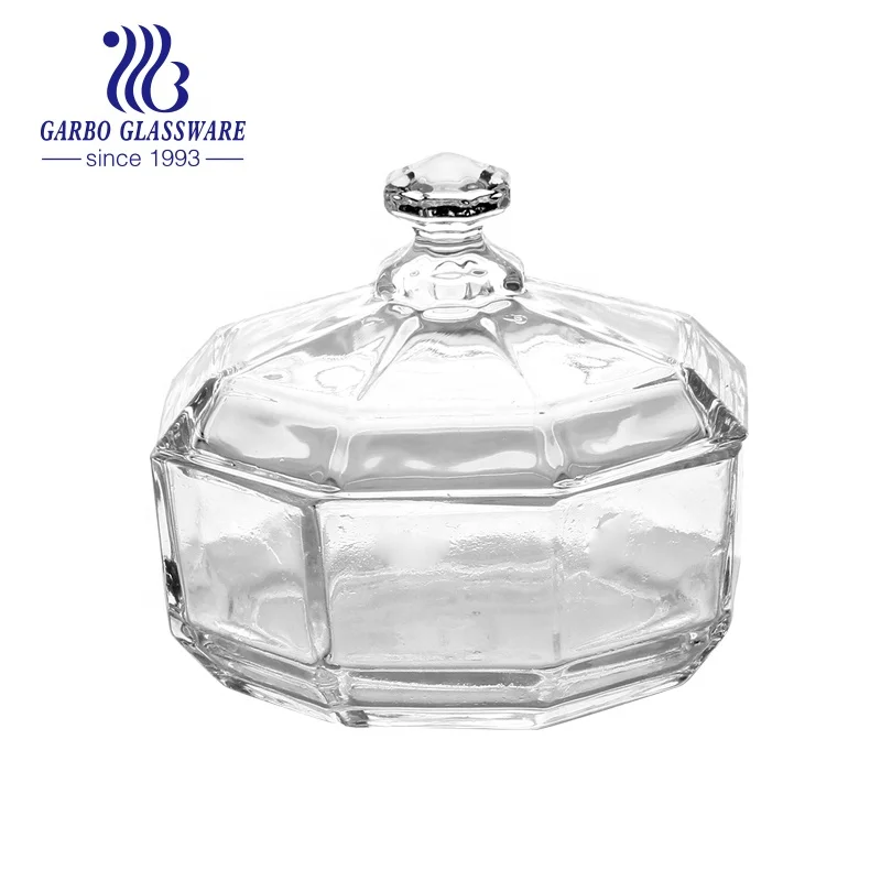 250ml Spray Color Crystal Hot Sales Glass Candy Sweet Pot Mini Jar With Lid Hot Selling Candy Holder Jar Fancy Candy Sugar Pot