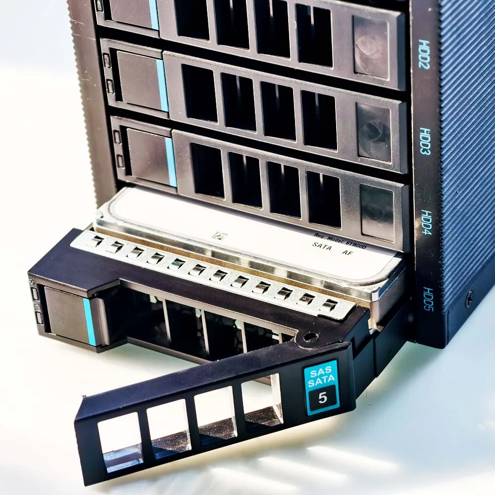 5-Bay Modular NAS Storage Server Case with 5*3.5 HDD Modular Adapter 3*5.25 CD Fit in Stock