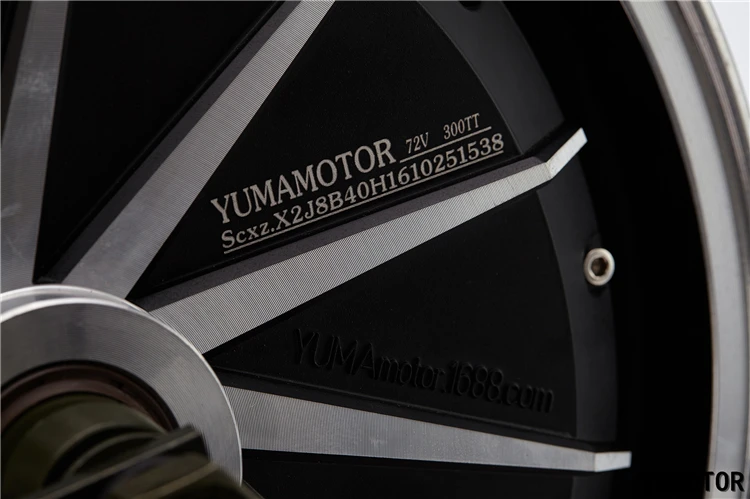 YM MOTOR 13 Inch 2000W 72V High Torque Bldc Generator hub motor for electric bike