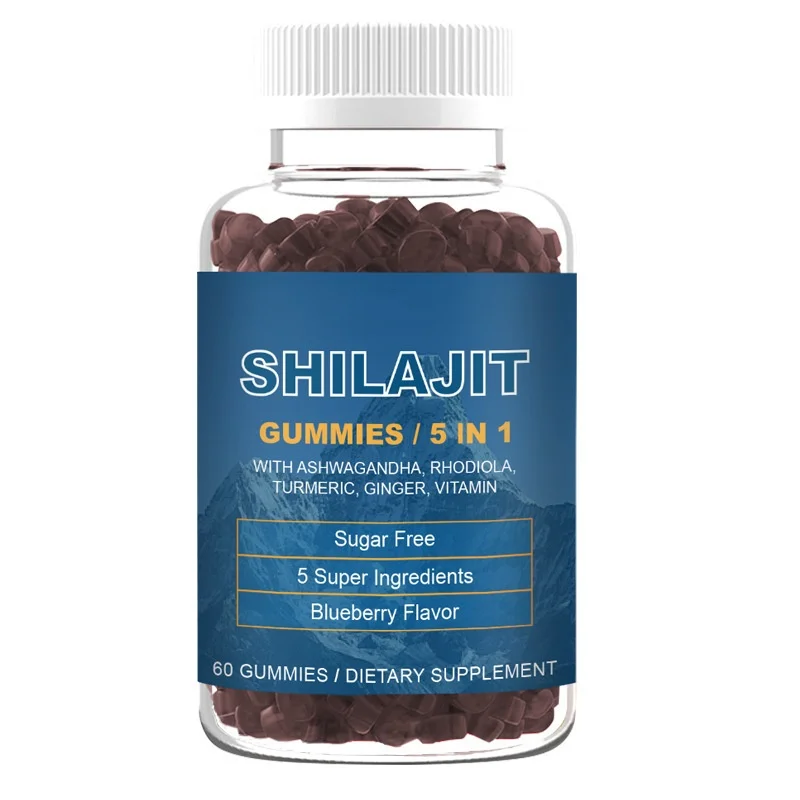 OEM/ODM Organic Shilajit Gummies Pure Himalayan Shilajit Vitamins Supplements Gummy Natural Humic & Fulvic Acid