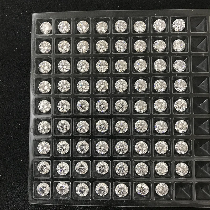  Zuanfa круглая блестящая огранка 1ct лаборатория Диамант моиссанит для вечности кольцо Американский