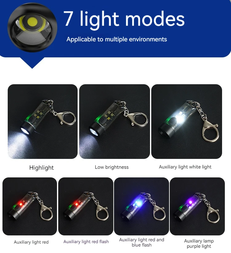 High Power Waterproof Rechargeable Tactical Led Torch Taschenlampe Linterna Keychain Lamp Mini Flashlight