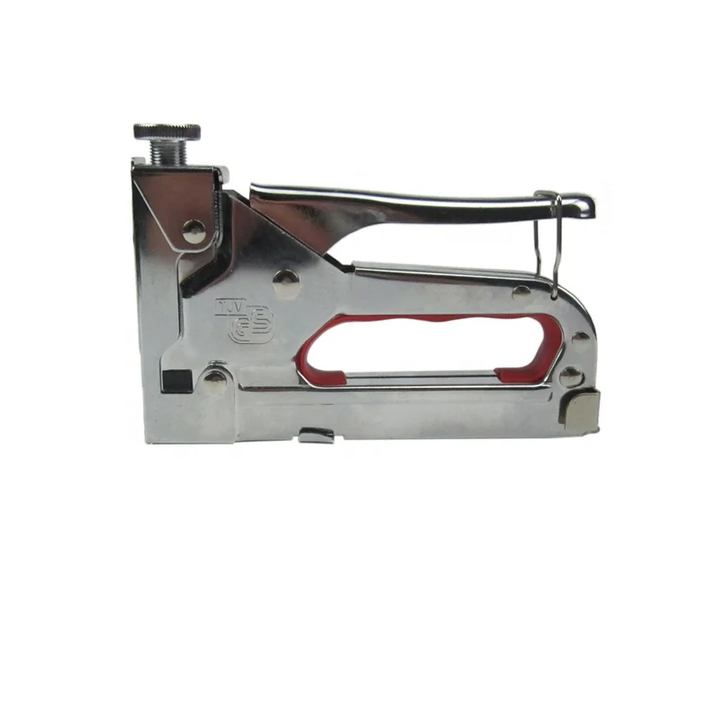 All Metal Chromed Stapler Gun Manual 3 in 1 Heavy Duty Staple Gun Tacker For 4mm-14mm Staple With Shock Absorbers