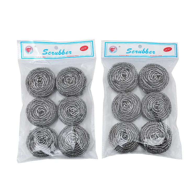 China Iron Bull Substitude Cleaning Ball Scourer Manufacturer Dollar Penny Sale Stainless Steel Scrubber