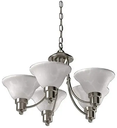 Silver plated modern lamps, ceiling hanging industrial chandeliers in lobby, bedroom, restaurant and bathroom