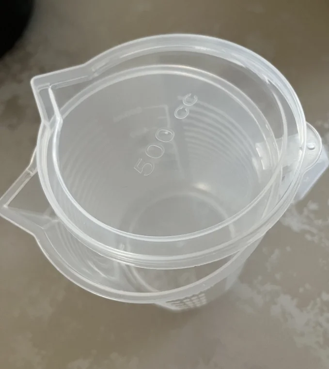 5ml-5000ml plastic lab graduated measuring cup Large capacity household measuring cup, beaker with lid