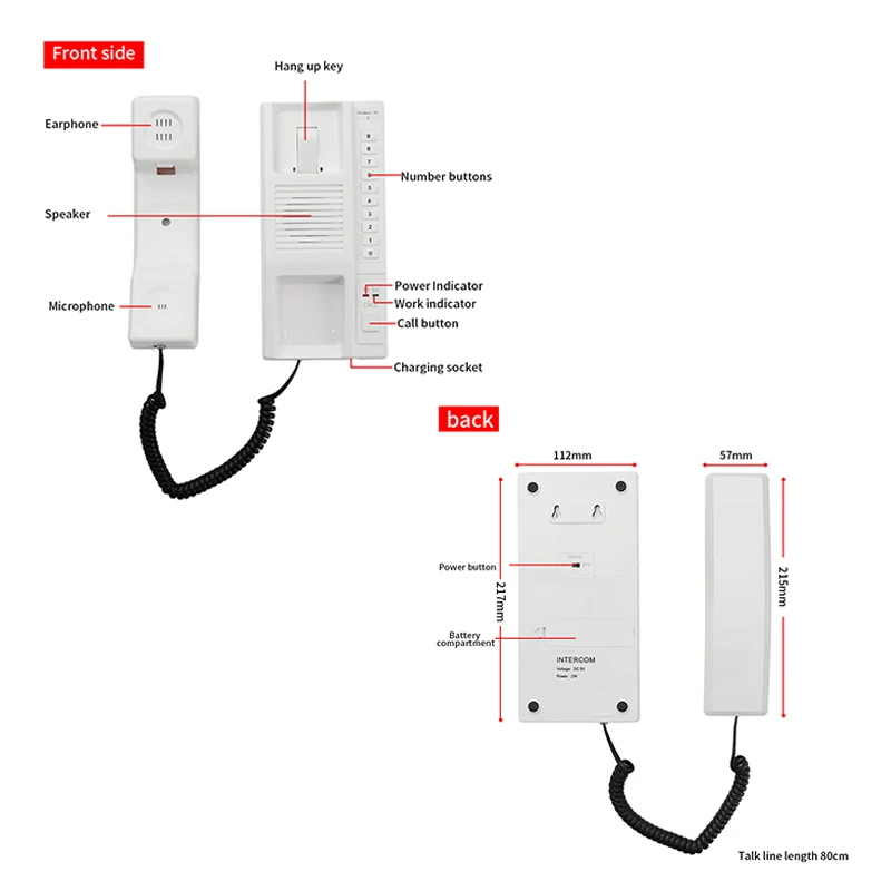 cheaper 1000 meter Wireless audio intercom for hotel and office door entry