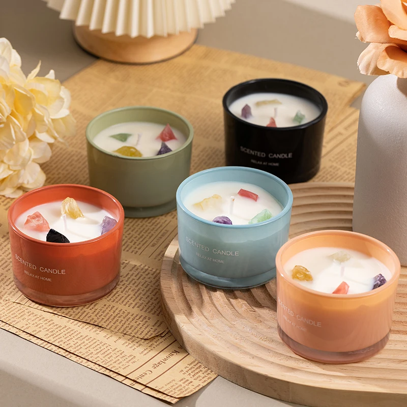 Customized Luxury Cute Scented Candles Soy Wax Fragrance Oils Aromatherapy Aroma Candles with Logo
