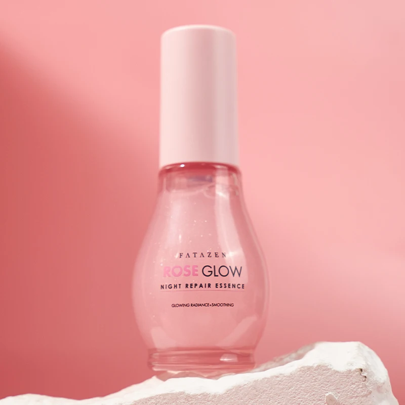 Private Label Skin Care Products Deep Moisturizing Soothing Face Glowy Serum OEM Hydrating Anti-aging Rose Shimmer Facial Serum