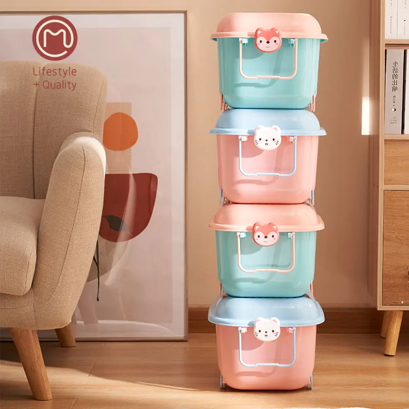 Factory direct sale Thickened large toy storage box kids toy organizers plastic storage boxes Christmas storage boxes&bins