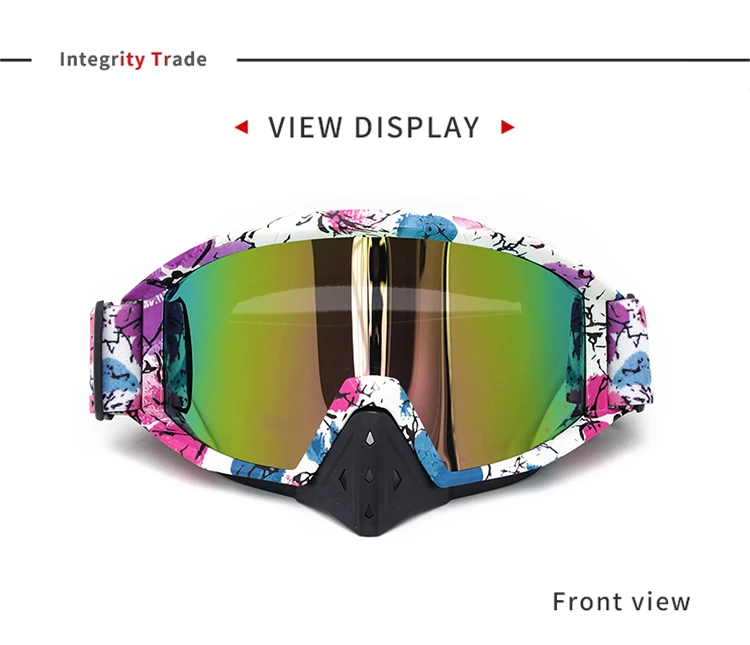 hot sale Motocross Goggles Custom Windproof Googles Moto Mtb Bike Motorcycle Eyewear With Nose Guard