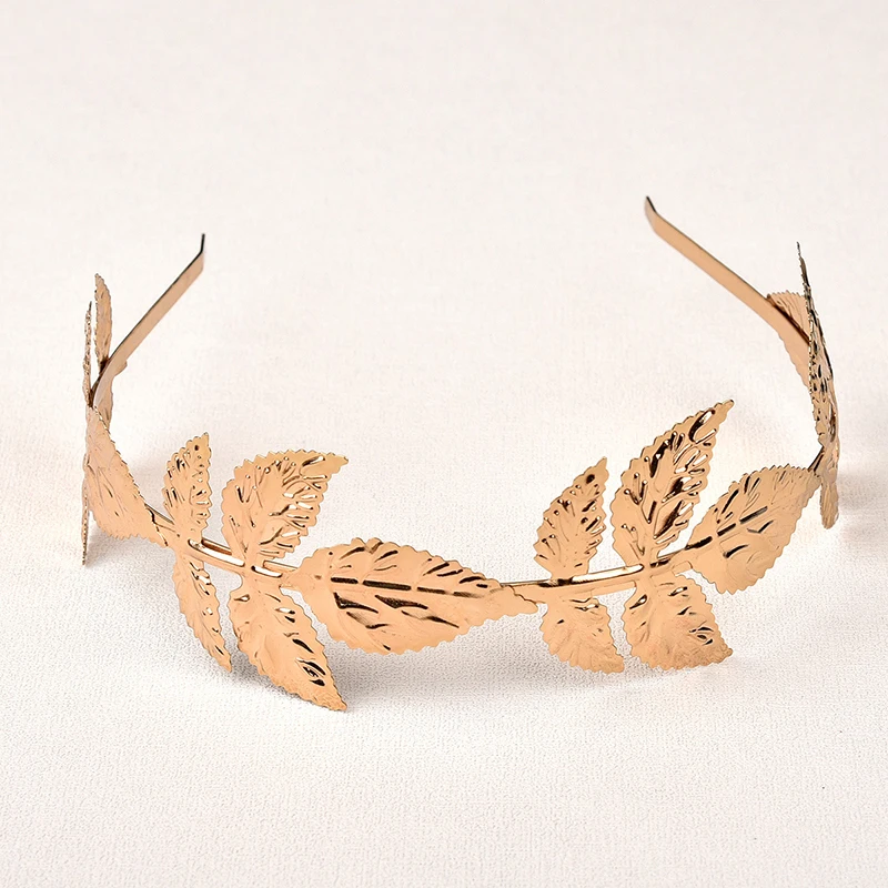 Coronas Decorativas De Metal Thin Headband Glittering Alloy Crown Headpieces For Men Ladies Simple Garland Gold Crowns Hairband