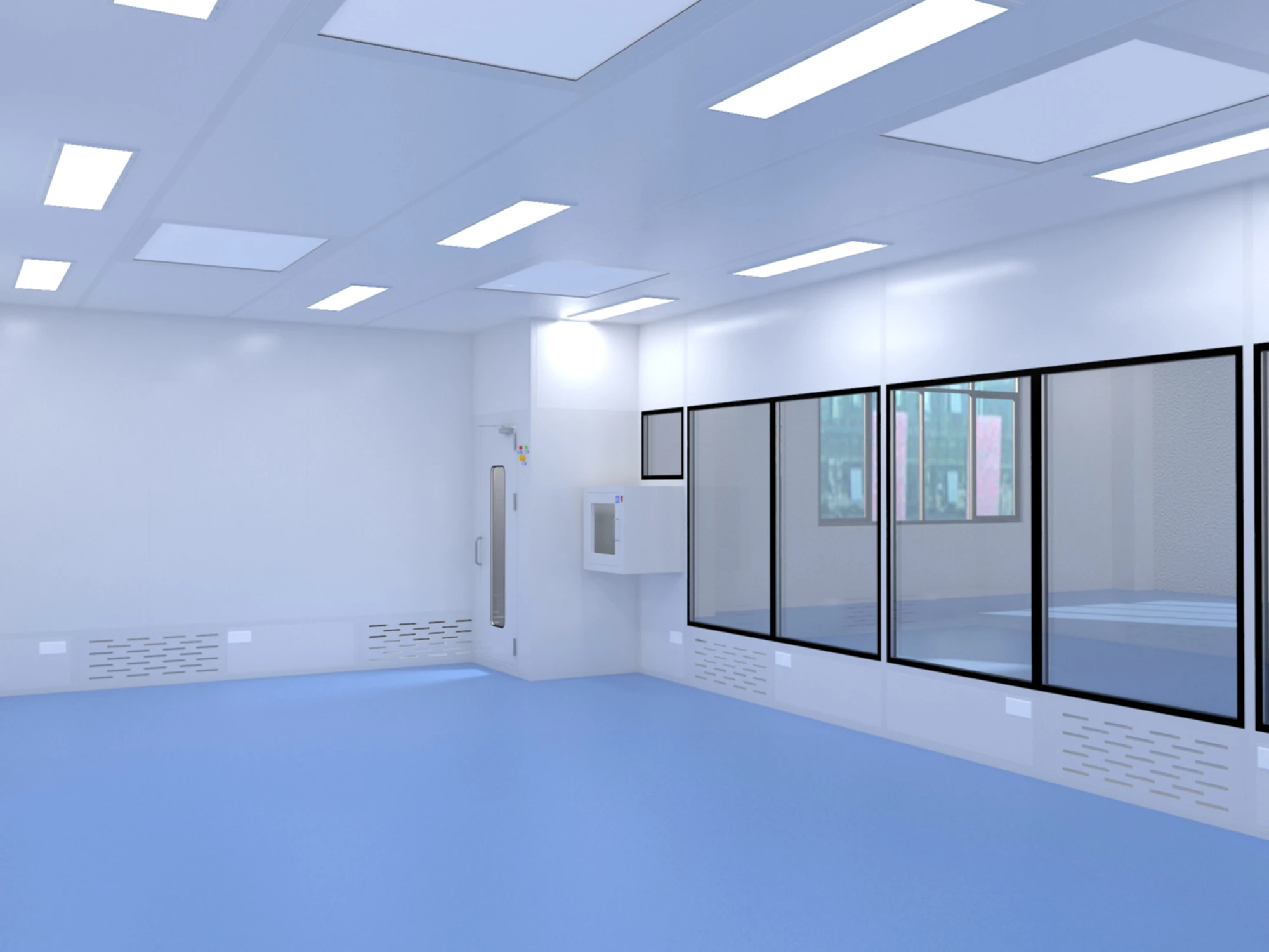 Manufacture Modular Design Chemistry Laboratory PLC Controlled Air Conditioning System Lab Cleanroom