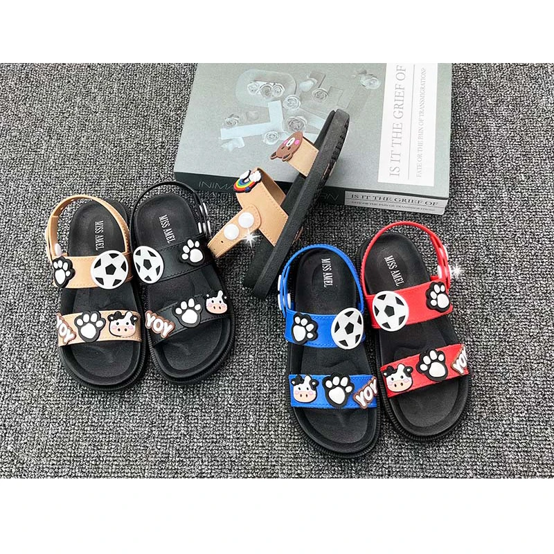 Nice design kids toddler shoes fancy new arrive non slip summer platform children sandals boys