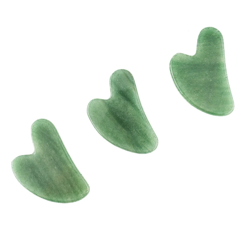 BZ JADE TIFA Custom Green Jade Stone Face Massager Masajeador Rodillo Gua Sha Set Premium Jade Roller for Facial Massage